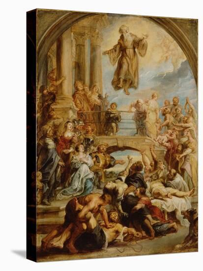 The Miracles of Saint Francis of Paola, c.1627-8-Peter Paul Rubens-Stretched Canvas