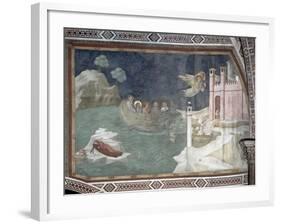 The Miraculous Arrival of Lazarus and His Sisters in Marseilles, 1320-Giotto di Bondone-Framed Giclee Print