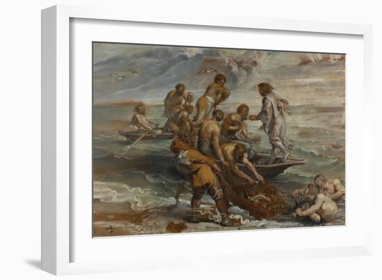 The Miraculous Draught of Fishes, 1618-1619-Peter Paul Rubens-Framed Giclee Print