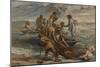 The Miraculous Draught of Fishes, 1618-1619-Peter Paul Rubens-Mounted Giclee Print