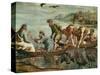 The Miraculous Draught of Fishes (Sketch for the Sistine Chapel) (Pre-Restoration)-Raphael-Stretched Canvas