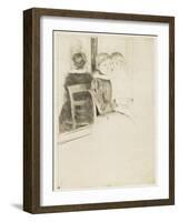 The Mirror, 1891-Mary Cassatt-Framed Giclee Print