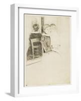 The Mirror, 1891-Mary Cassatt-Framed Giclee Print