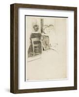 The Mirror, 1891-Mary Cassatt-Framed Giclee Print