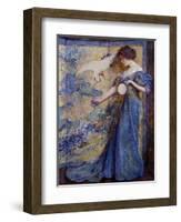 The Mirror, C. 1910-Robert Reid-Framed Giclee Print