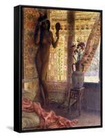 The Mirror; Le Miroir-Georges Marie Rochegrosse-Framed Stretched Canvas