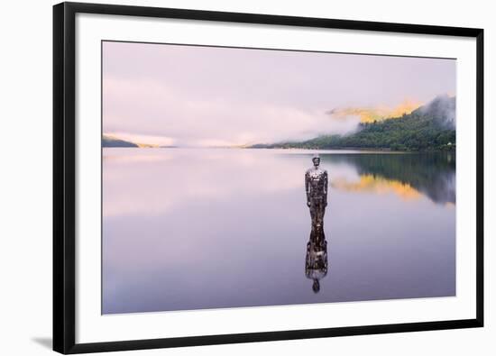 The Mirror Man, Loch Earn, Highlands, Scotland, United Kingdom, Europe-Karen Deakin-Framed Photographic Print