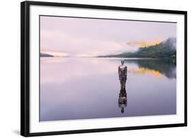 The Mirror Man, Loch Earn, Highlands, Scotland, United Kingdom, Europe-Karen Deakin-Framed Photographic Print