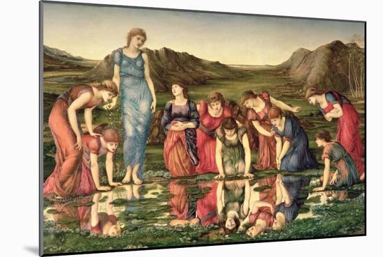 The Mirror of Venus, 1870-76-Edward Burne-Jones-Mounted Giclee Print