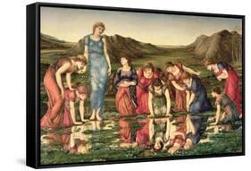 The Mirror of Venus, 1870-76-Edward Burne-Jones-Framed Stretched Canvas