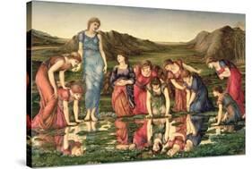 The Mirror of Venus, 1870-76-Edward Burne-Jones-Stretched Canvas