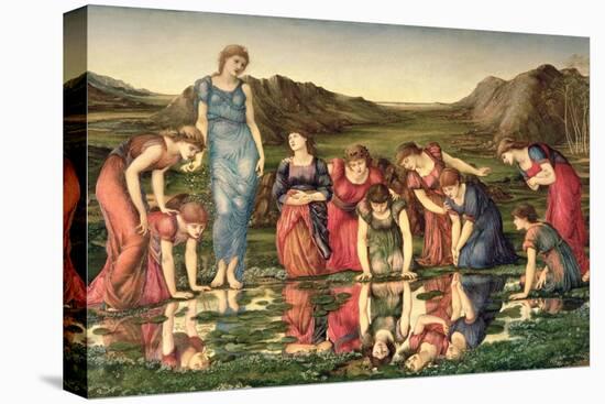 The Mirror of Venus, 1870-76-Edward Burne-Jones-Stretched Canvas