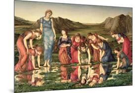 The Mirror of Venus, 1870-76-Edward Burne-Jones-Mounted Premium Giclee Print