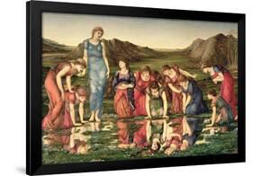 The Mirror of Venus, 1870-76-Edward Burne-Jones-Framed Giclee Print