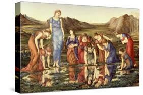 The Mirror of Venus-Edward Burne-Jones-Stretched Canvas