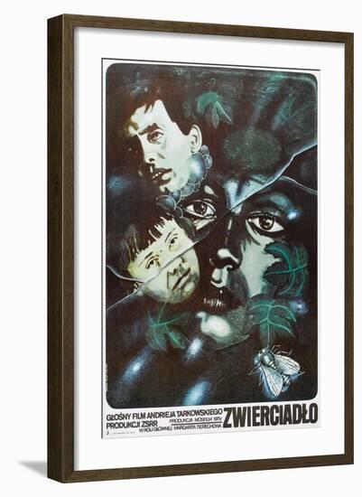 The Mirror, Polish poster, (aka Zerkalo), 1975-null-Framed Art Print