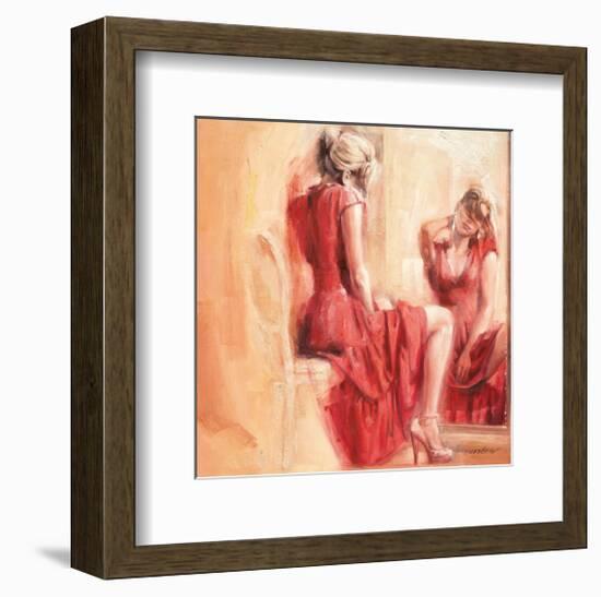 the Mirror-Talantbek Chekirov-Framed Art Print