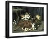 The Mischievous Cats-Charles Van Den Eycken-Framed Giclee Print