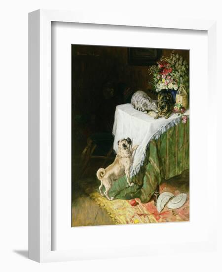 The Mischievous Tabbies-Clemence Nielssen-Framed Giclee Print