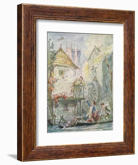 The Miser's Daughter: 19/20, Dispersion of the Jacobite Club, c1842, (1913)-George Cruikshank-Framed Giclee Print