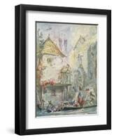 The Miser's Daughter: 19/20, Dispersion of the Jacobite Club, c1842, (1913)-George Cruikshank-Framed Giclee Print