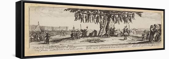 The Miseries and Misfortunes of War-Jacques Callot-Framed Stretched Canvas