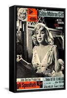 The Misfits, (aka Gli Spostati), Italian Poster, Marilyn Monroe, 1961-null-Framed Stretched Canvas