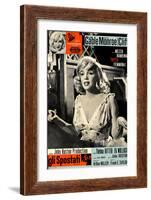 The Misfits, (aka Gli Spostati), Italian Poster, Marilyn Monroe, 1961-null-Framed Art Print