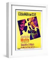 The Misfits, French Movie Poster, 1961-null-Framed Art Print