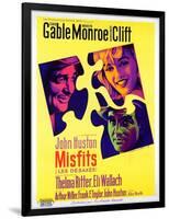 The Misfits, French Movie Poster, 1961-null-Framed Art Print