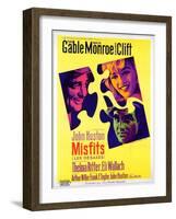 The Misfits, French Movie Poster, 1961-null-Framed Art Print