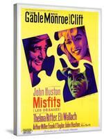 The Misfits, French Movie Poster, 1961-null-Stretched Canvas