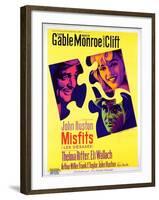 The Misfits, French Movie Poster, 1961-null-Framed Art Print