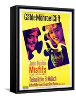 The Misfits, French Movie Poster, 1961-null-Framed Stretched Canvas
