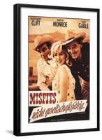 The Misfits, German Movie Poster, 1961-null-Framed Art Print