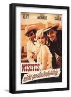 The Misfits, German Movie Poster, 1961-null-Framed Art Print