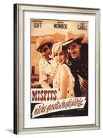 The Misfits, German Movie Poster, 1961-null-Framed Art Print