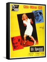 The Misfits, Italian Movie Poster, 1961-null-Framed Stretched Canvas