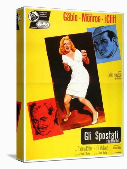 The Misfits, Italian Movie Poster, 1961-null-Stretched Canvas