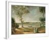 The Misses Garrick by the Thames at Hampton, 1762-Johann Zoffany-Framed Giclee Print