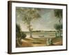 The Misses Garrick by the Thames at Hampton, 1762-Johann Zoffany-Framed Giclee Print