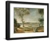 The Misses Garrick by the Thames at Hampton, 1762-Johann Zoffany-Framed Giclee Print