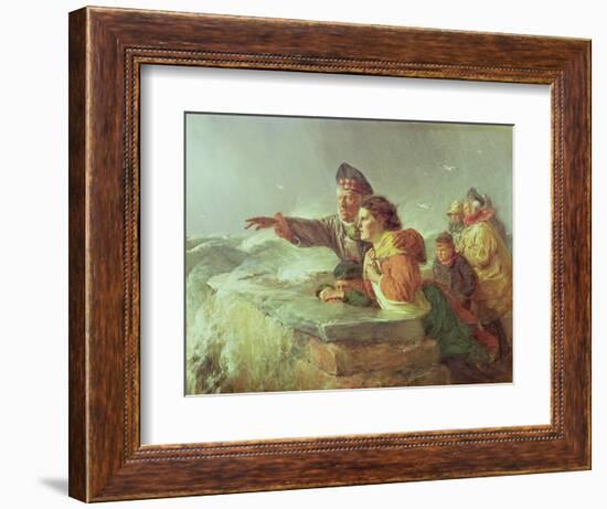 The Missing Boat, C.1876-Erskine Nicol-Framed Giclee Print