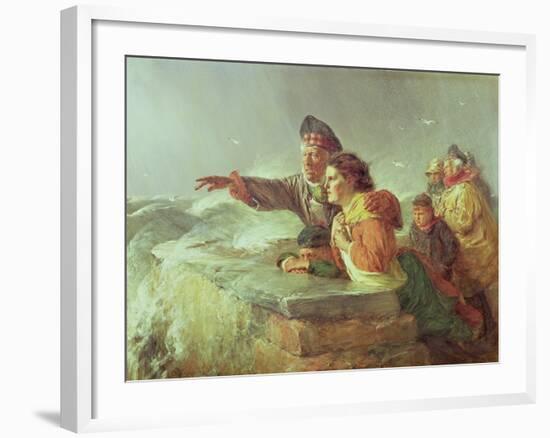 The Missing Boat, C.1876-Erskine Nicol-Framed Giclee Print