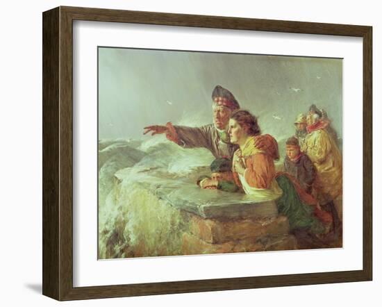 The Missing Boat, C.1876-Erskine Nicol-Framed Giclee Print