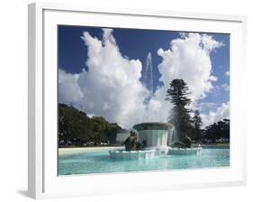 The Mission Bay Fountain, Auckland, North Island, New Zealand, Pacific-Nick Servian-Framed Photographic Print