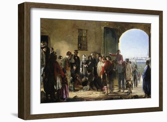 The Mission of Mercy, Florence Nightingale Receiving the Wounded at Scutari-Jerry Barrett-Framed Giclee Print