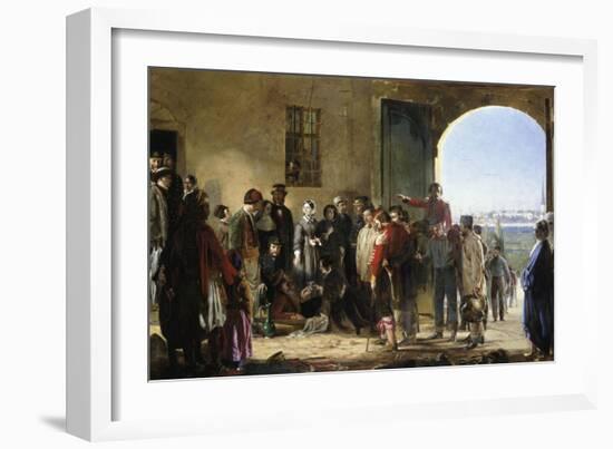 The Mission of Mercy, Florence Nightingale Receiving the Wounded at Scutari-Jerry Barrett-Framed Giclee Print