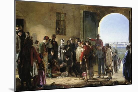 The Mission of Mercy, Florence Nightingale Receiving the Wounded at Scutari-Jerry Barrett-Mounted Giclee Print