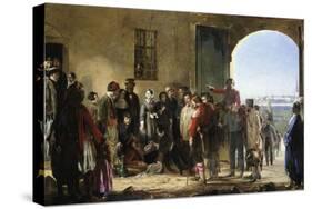 The Mission of Mercy, Florence Nightingale Receiving the Wounded at Scutari-Jerry Barrett-Stretched Canvas